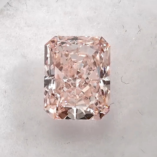 0.75 Carat Fancy Light Pink Radiant Lab Grown Diamond