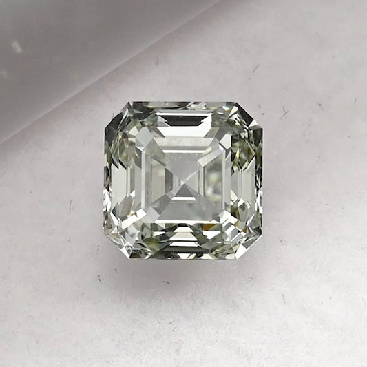 1.31 Carat Fancy Light Yellowsh Green Emerald Cut Lab Grown Diamond