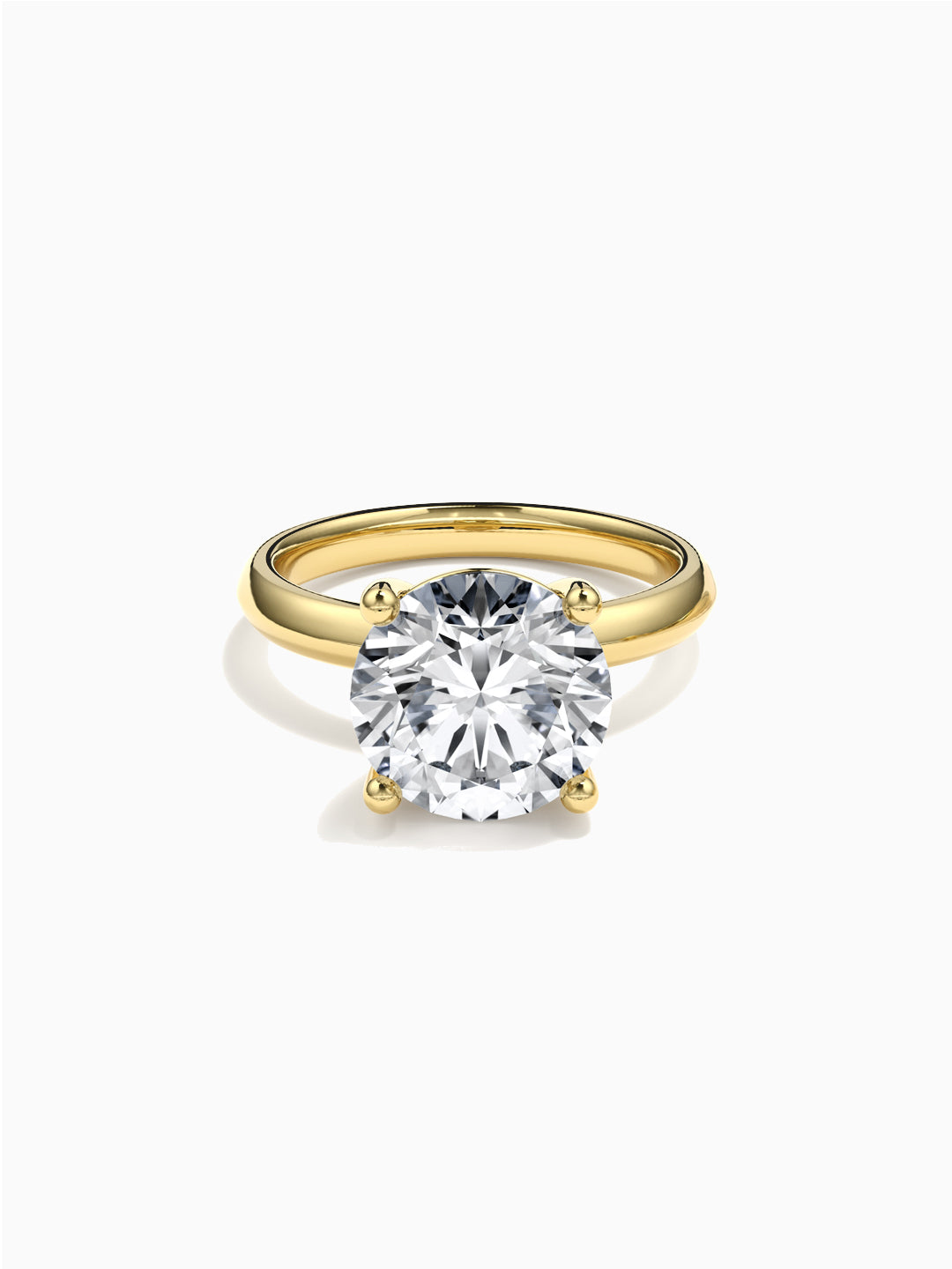 Lab-Grown Diamond Round Cut Solitaire Ring High Clarity (VS1 F Color)