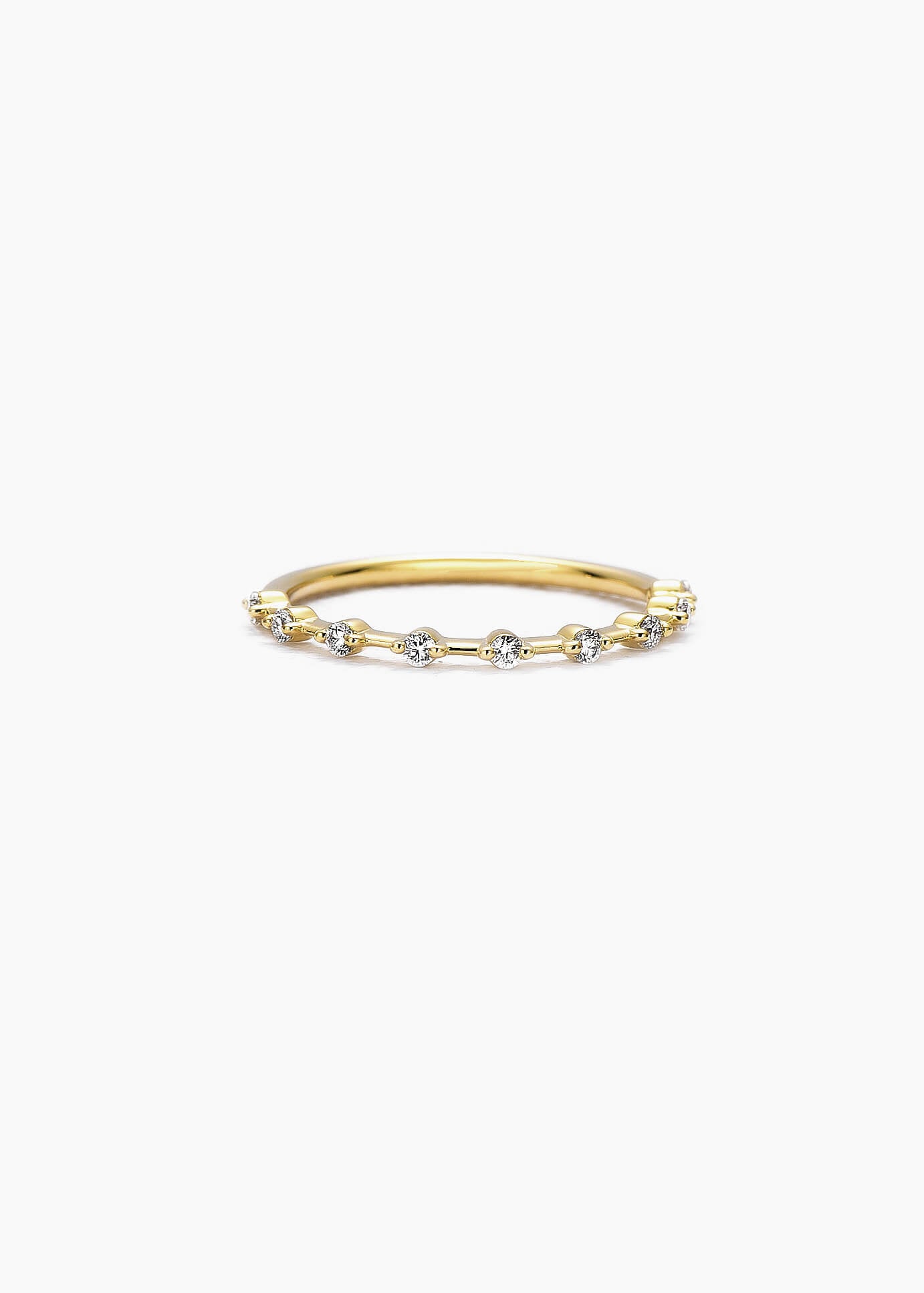 Petite Diamond Distance Band Ring