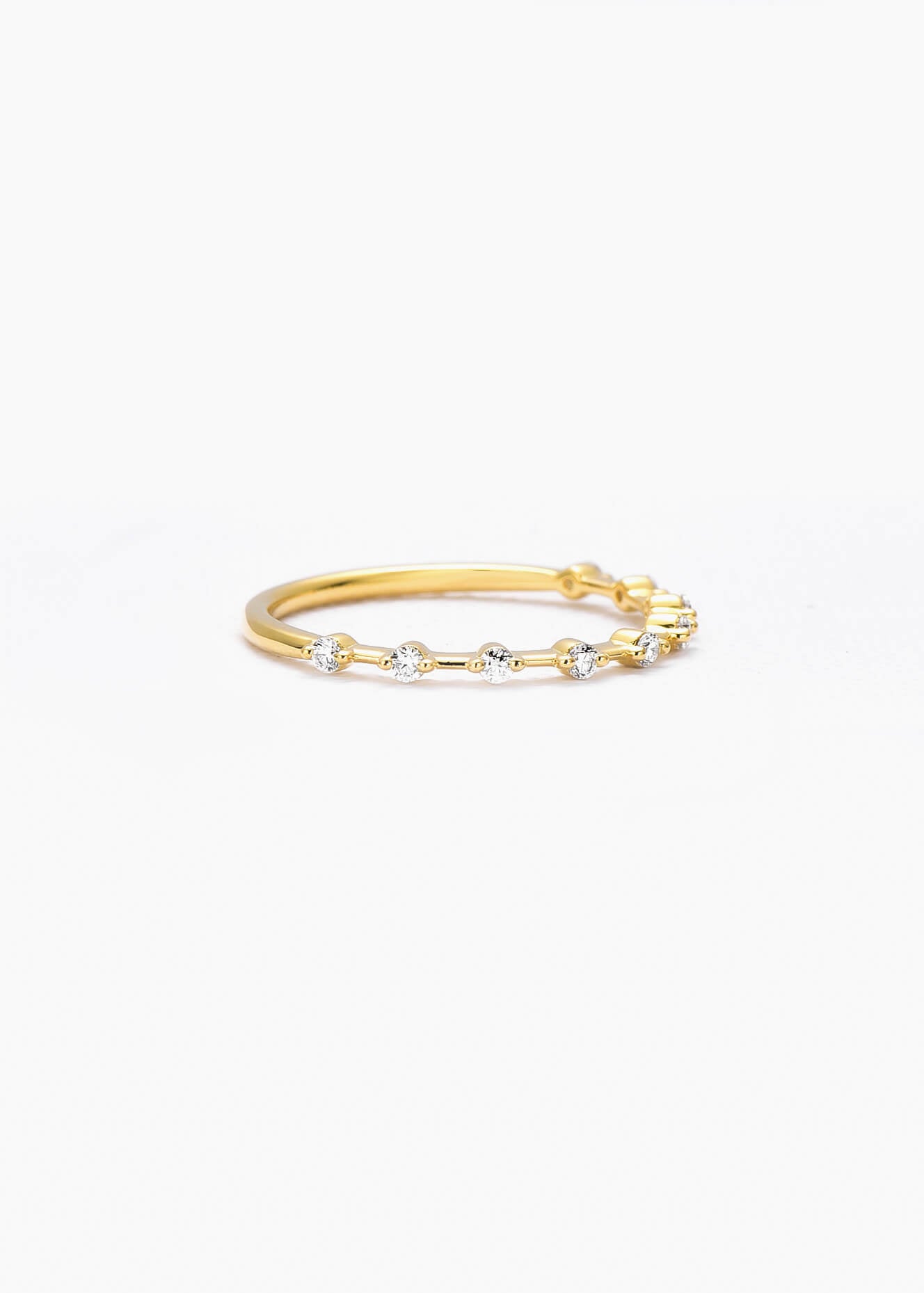 Petite Diamond Distance Band Ring