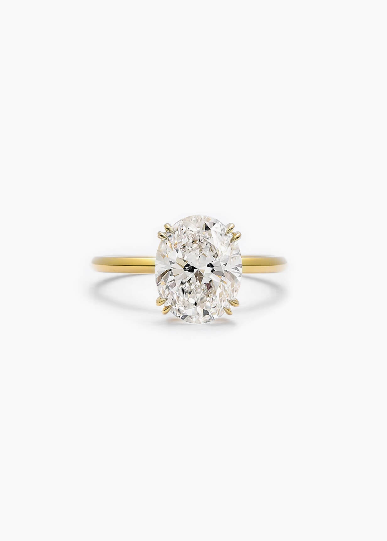 Lab-Grown Diamond Oval Cut Ring High Clarity (VS F Color)