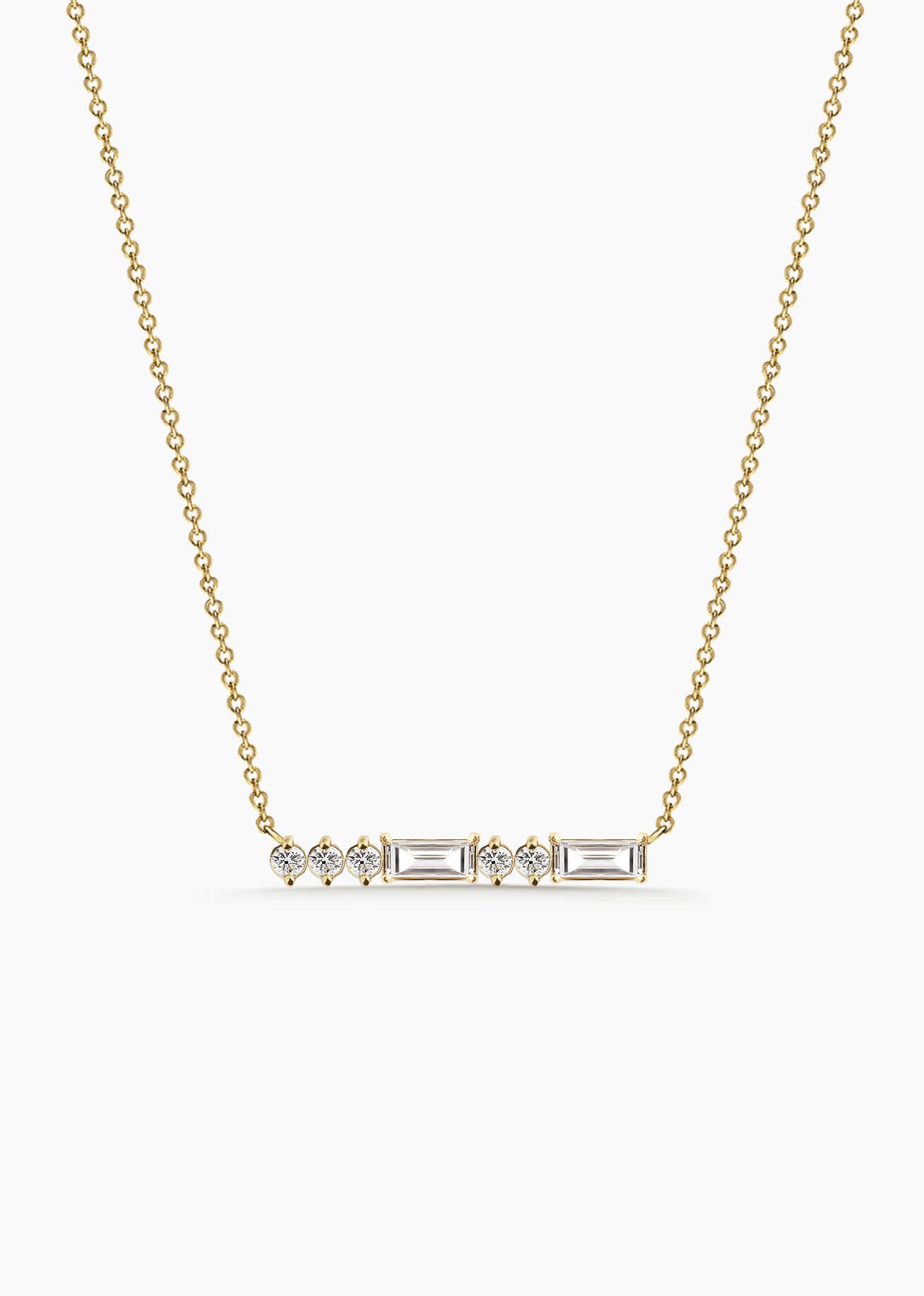 Hiamond Morse Code: LOVE Diamonds Necklace