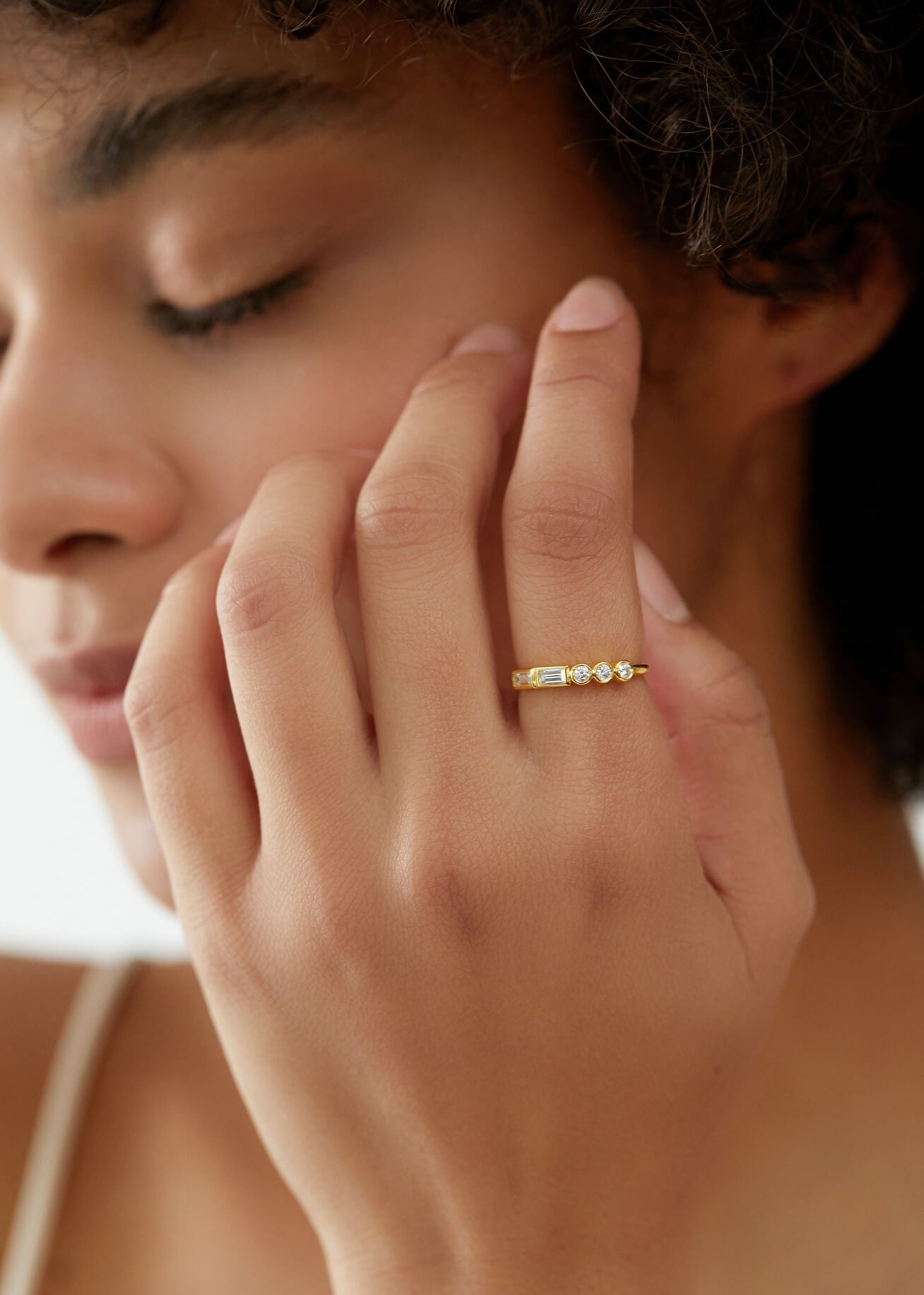 Petite Diamond Distance Ring